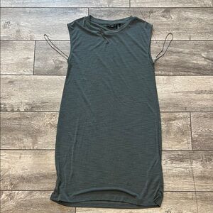 Nicole Miller Slate Gray Sleeveless Mini Dress